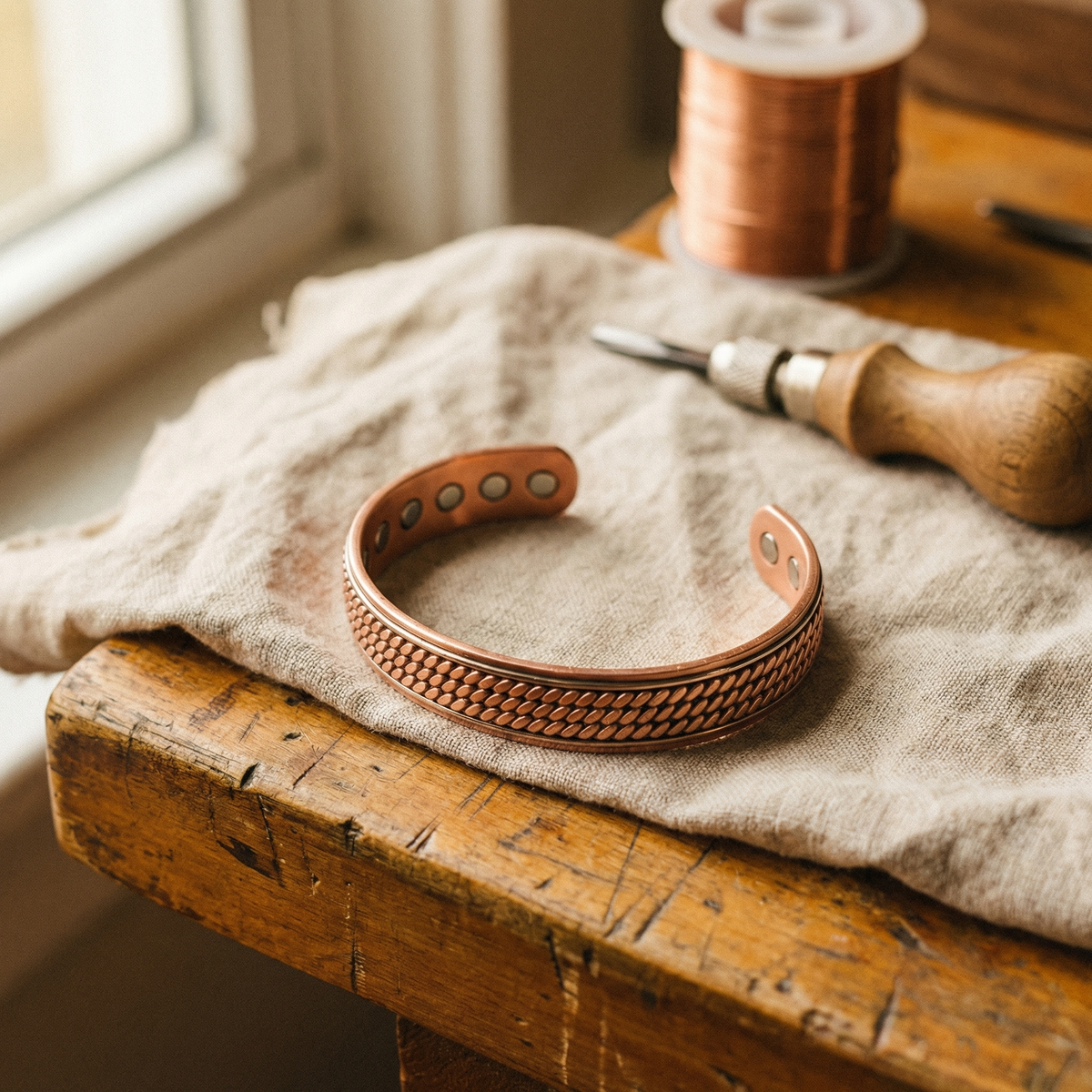 Luma & Reed Copper Bracelet “Wave”