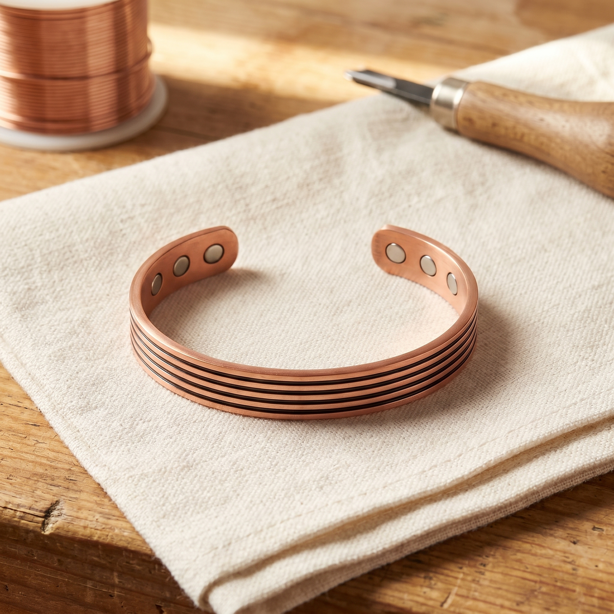 Luma & Reed Copper Bracelet “Sage”