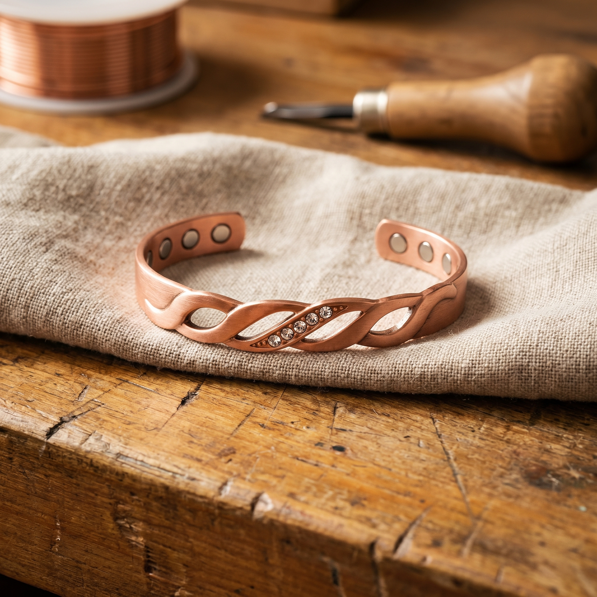 Luma & Reed Copper Bracelet “Seam”