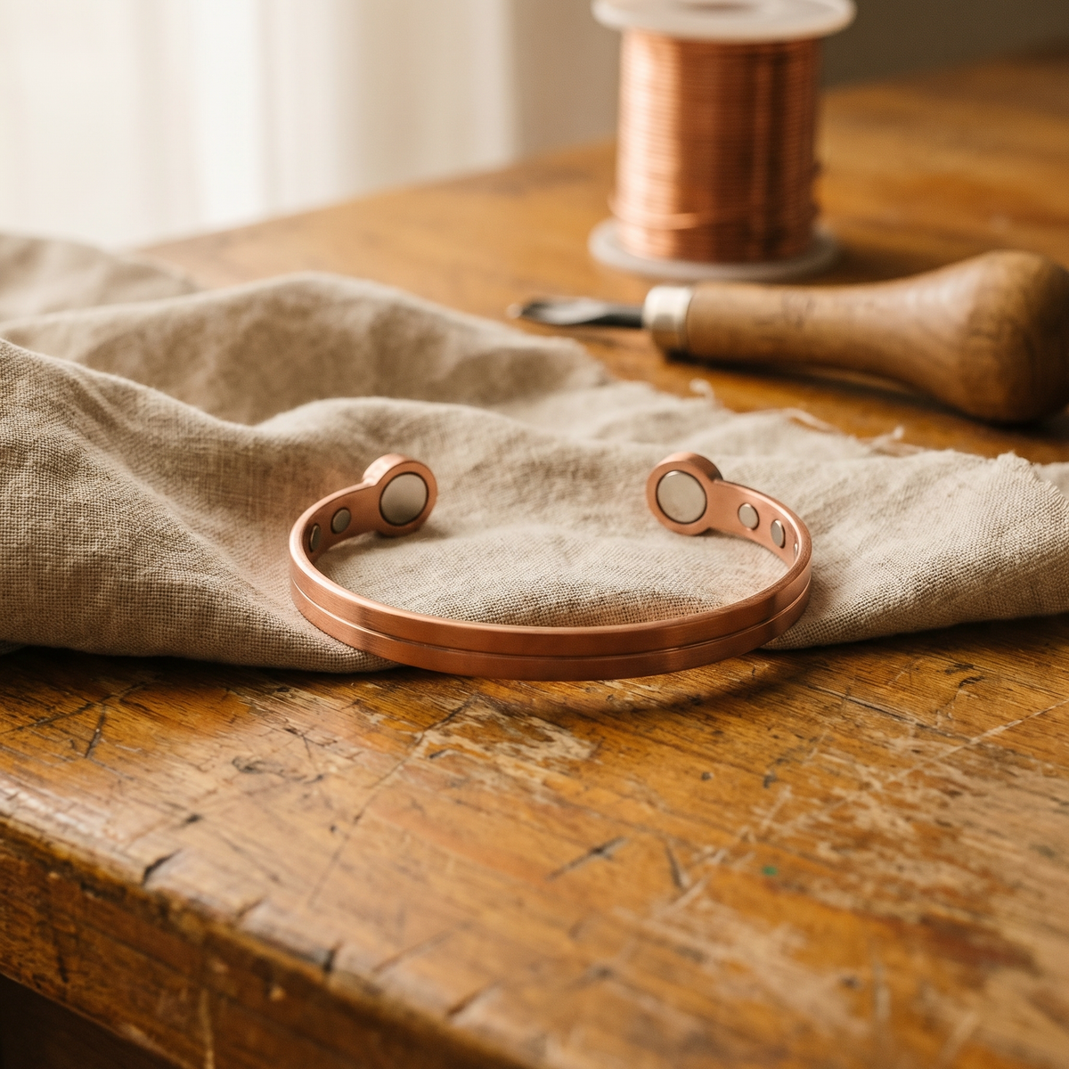 Luma & Reed Copper Bracelet “Wick”