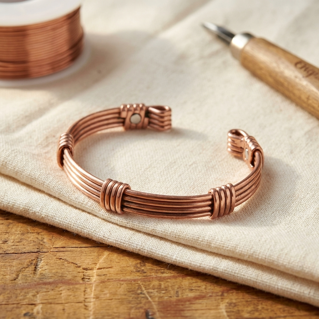 Luma & Reed Copper Bracelet “Autumn Stillness”