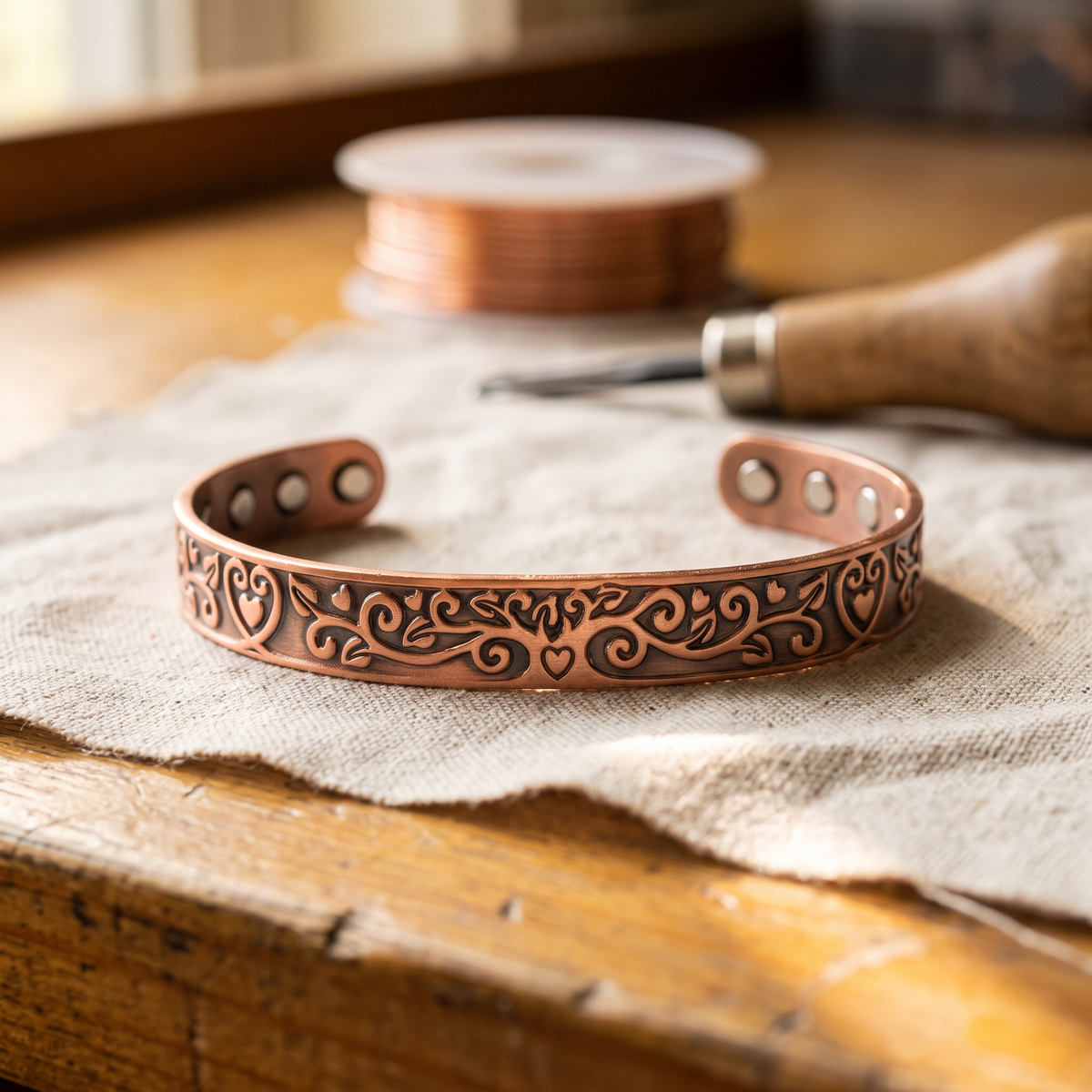 Luma & Reed Copper Bracelet “Tidal Flow”