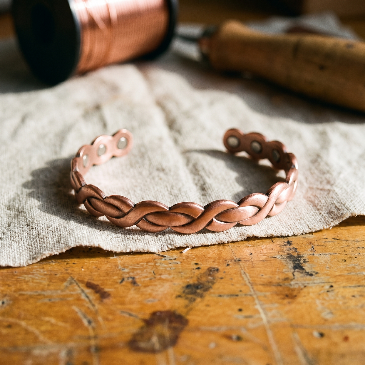 Luma & Reed Copper Bracelet “Loom”