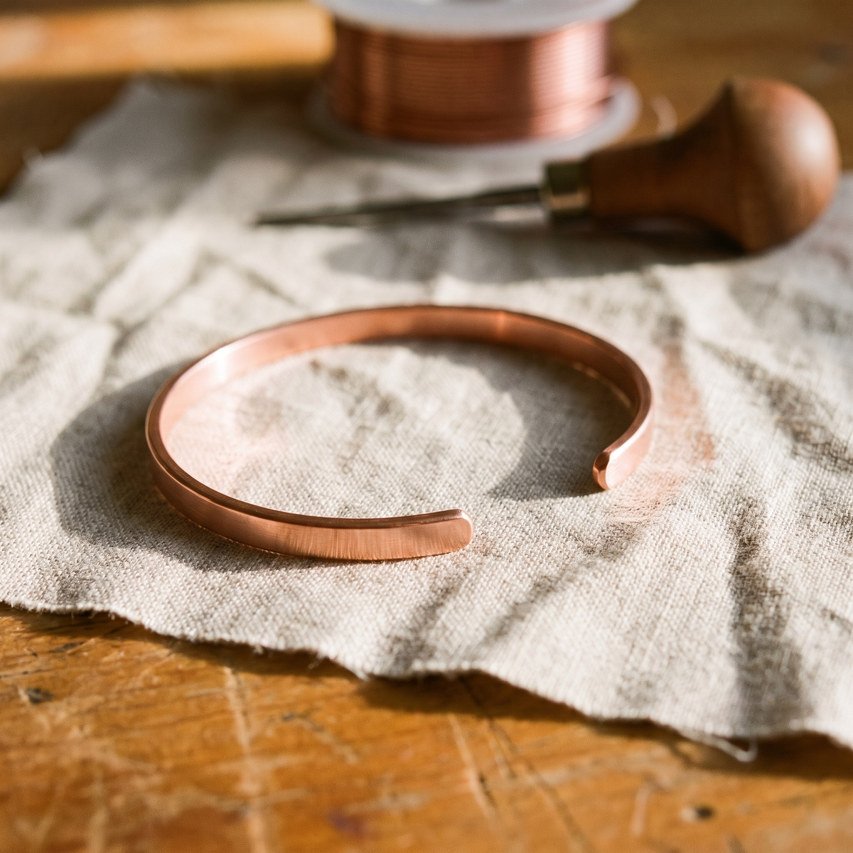 Luma & Reed Copper Bracelet “River Stone”