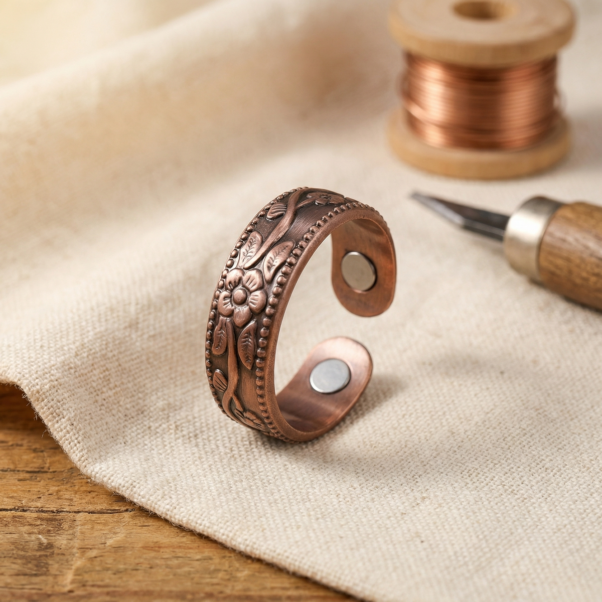 Luma & Reed Copper Ring “Petal”
