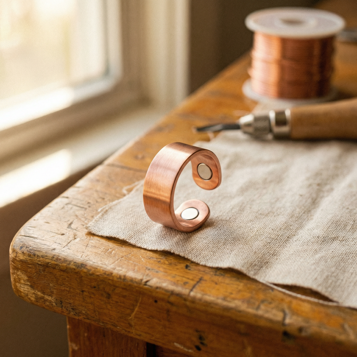 Luma & Reed Copper Ring “Weld Seam”