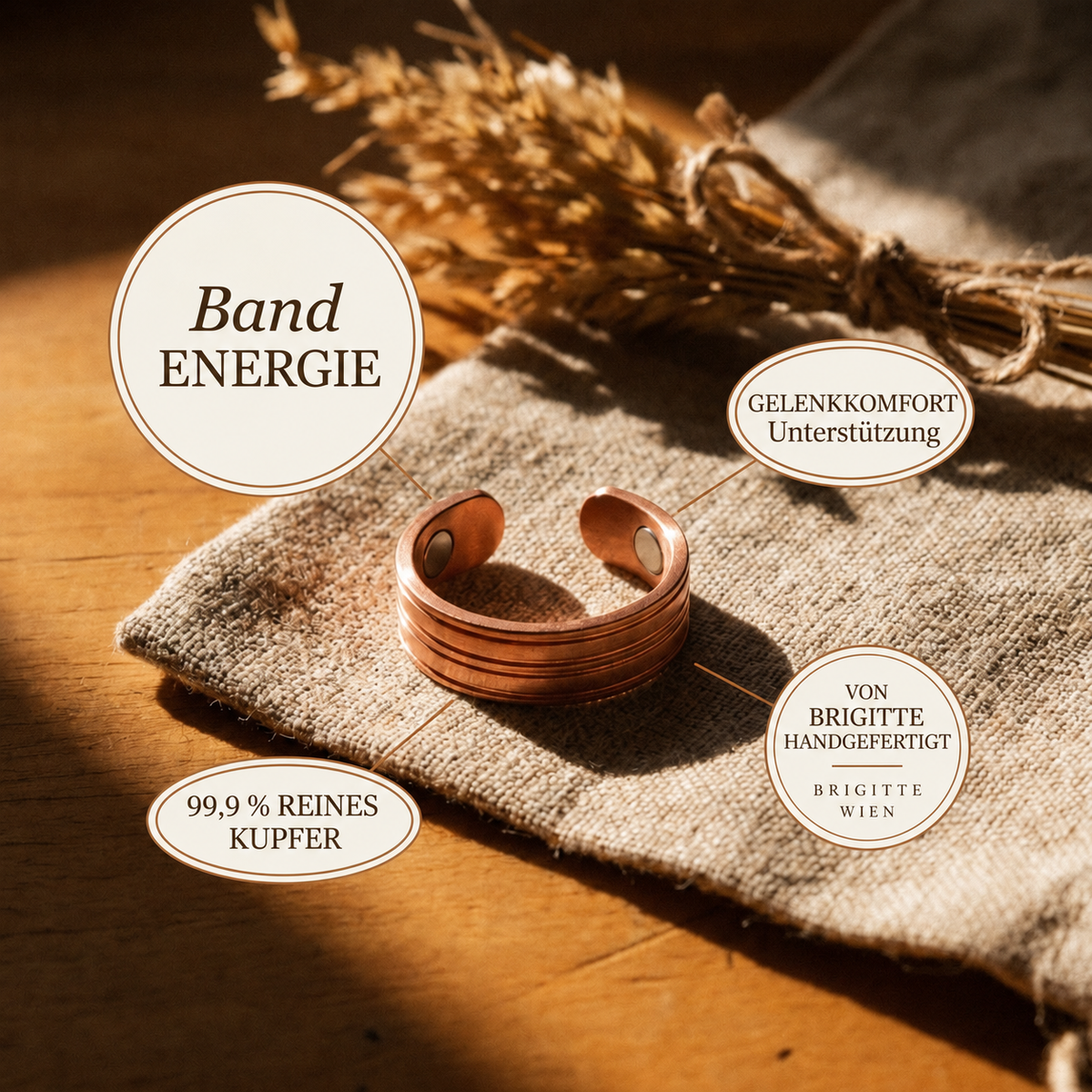 Luma & Reed Copper Ring “Band”
