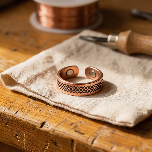 Luma & Reed Copper Ring “Lattice”