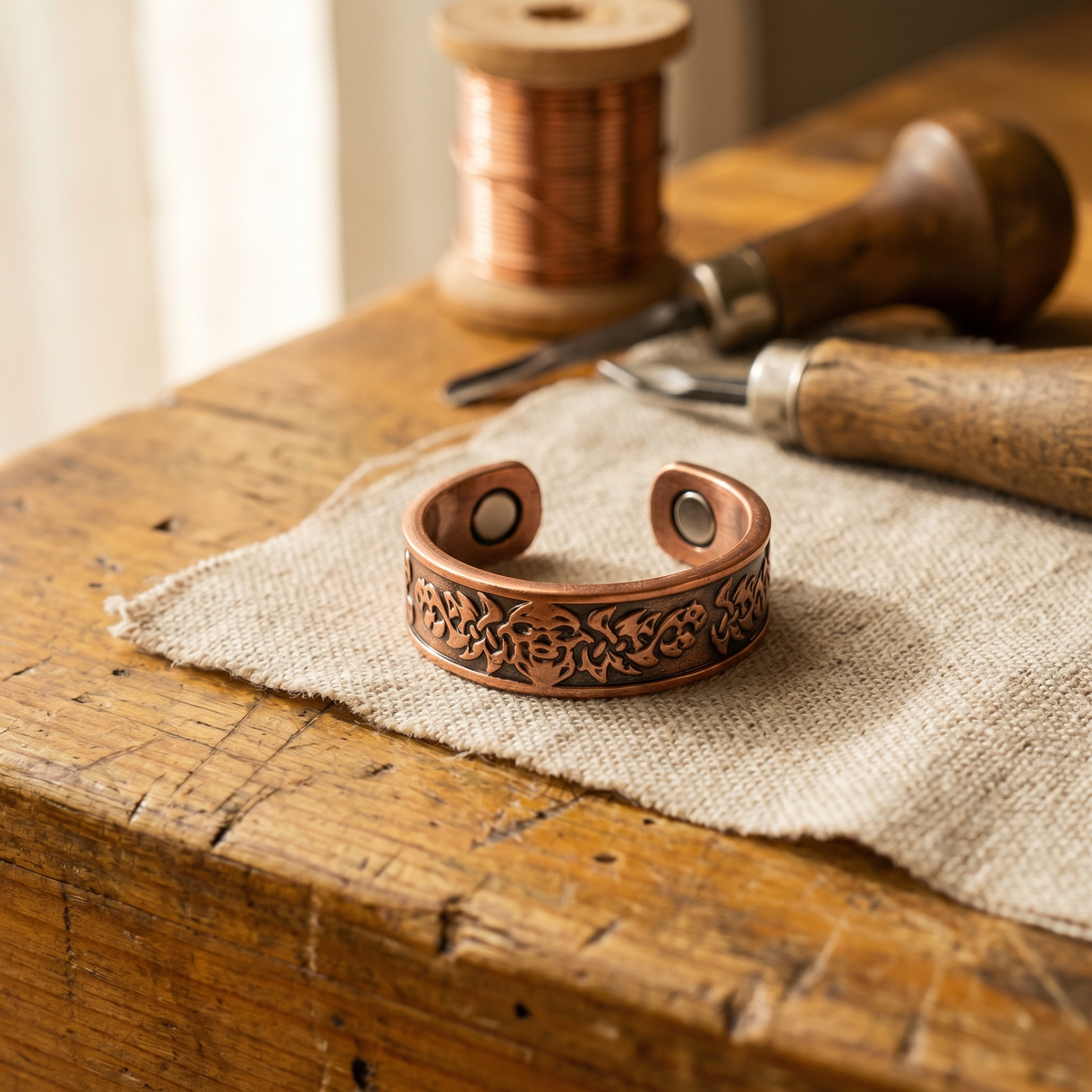 Luma & Reed Copper Ring “Earth Tone”