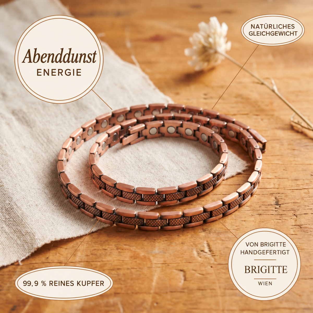 Luma & Reed Copper Necklace “Evening Haze”