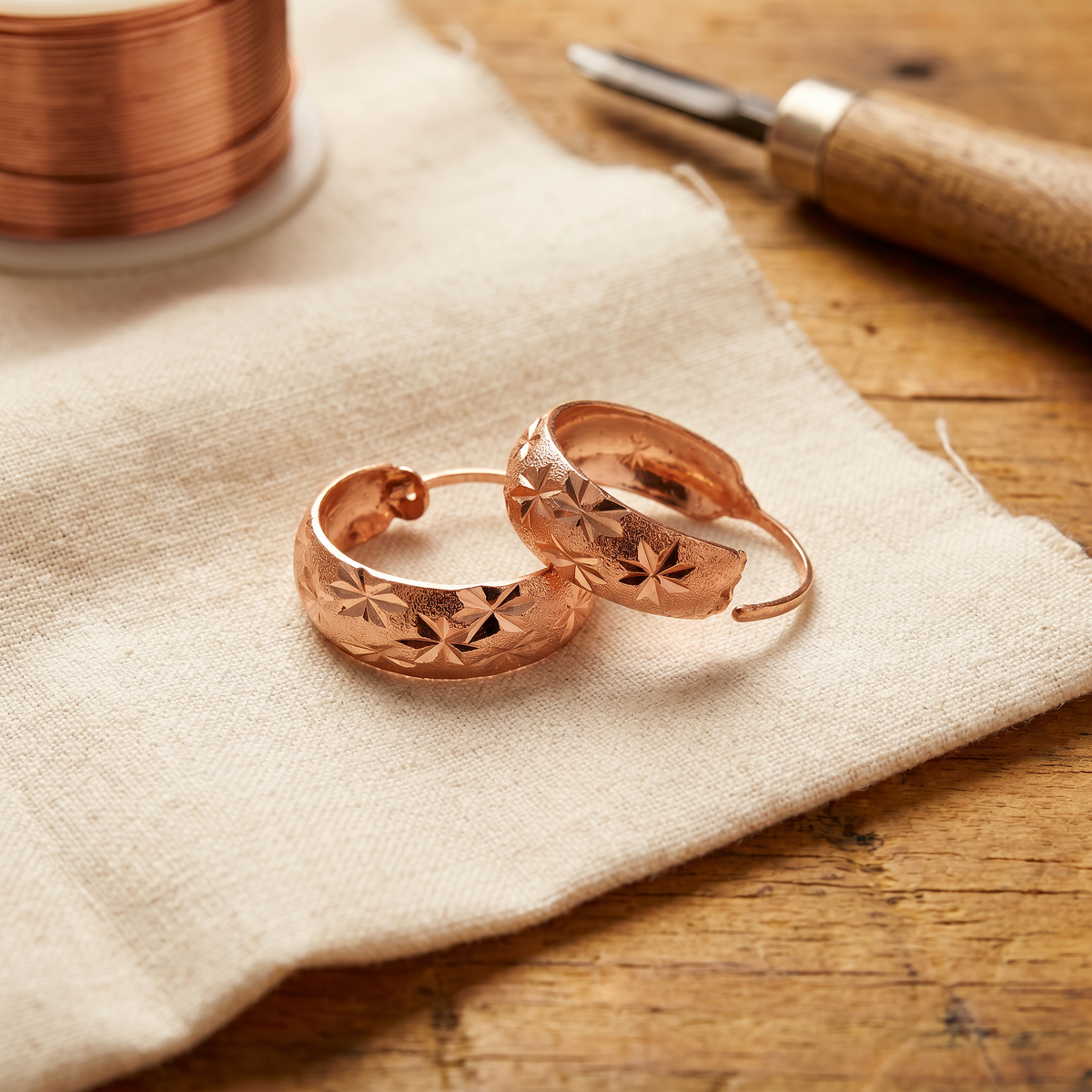 Luma & Reed Copper Earrings “Dew”