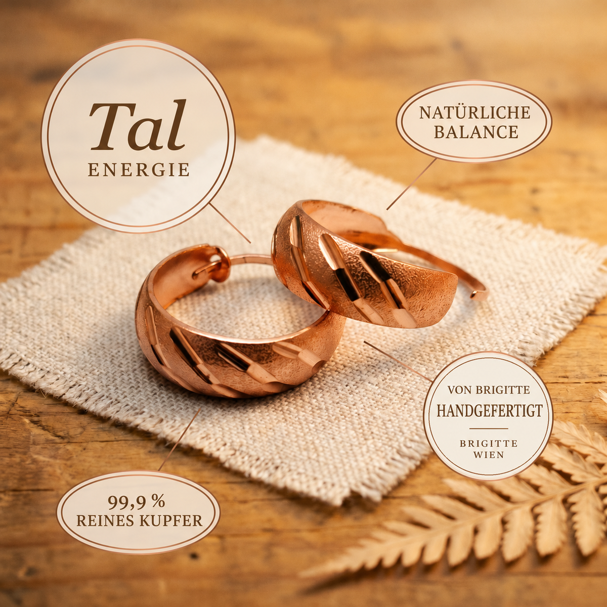 Luma & Reed Copper Earrings “Valley”