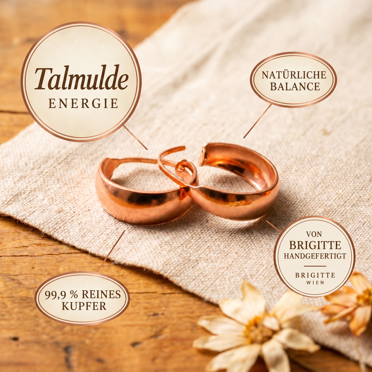 Luma & Reed Copper Earrings “Hollow”