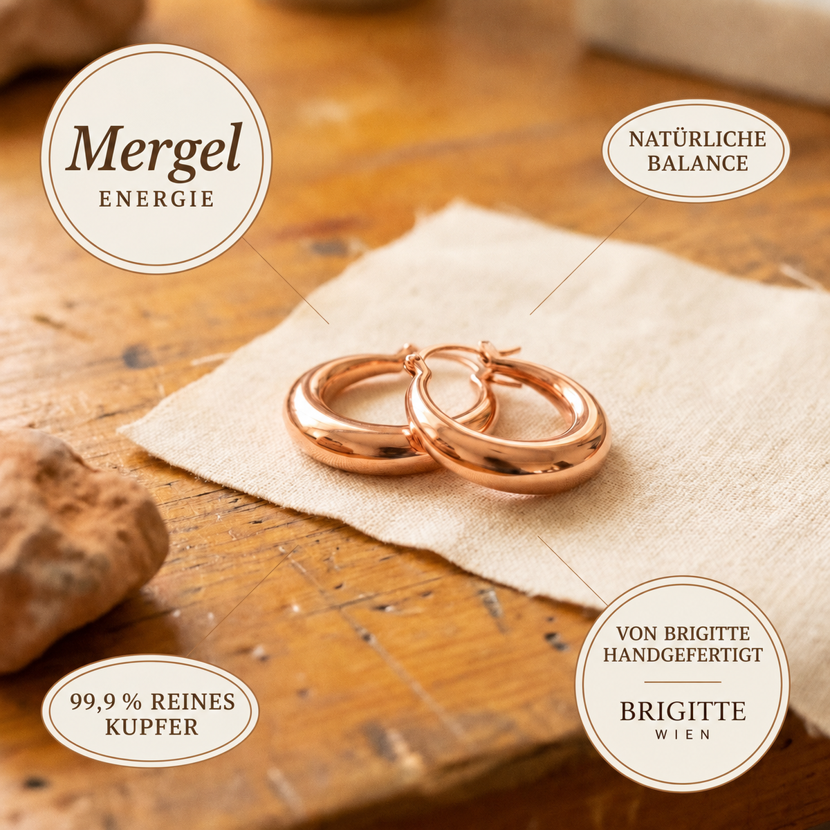 Luma & Reed Copper Earrings “Marl”