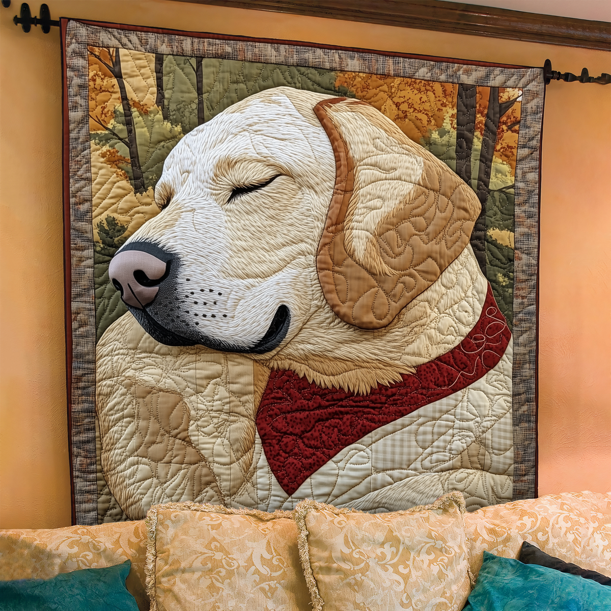 Quilted Blanket – Fetch in the Fields