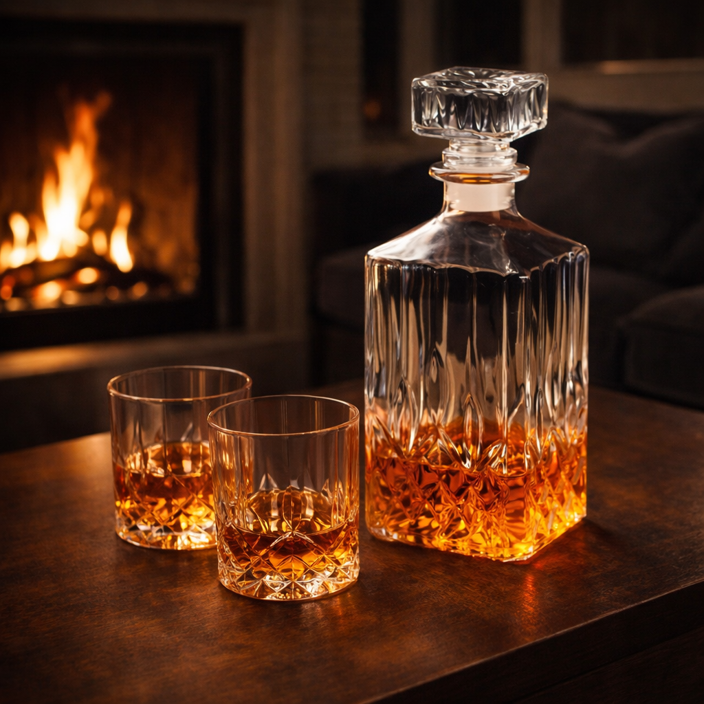 Whisky Decanter – Set with Bottle and Glasses