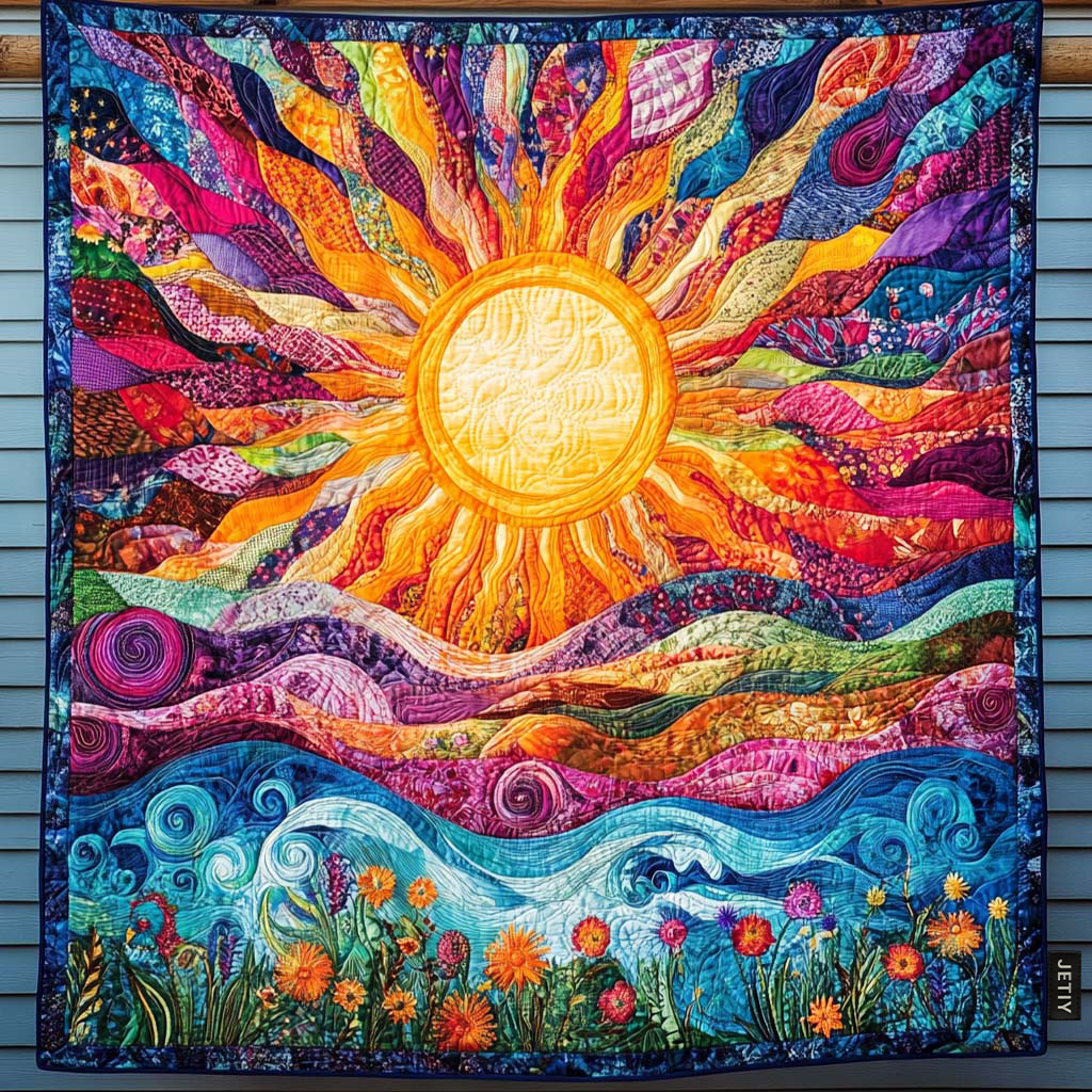 Quilted Blanket – Golden Horizon