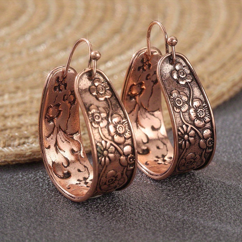 Copper Earrings “Flora”