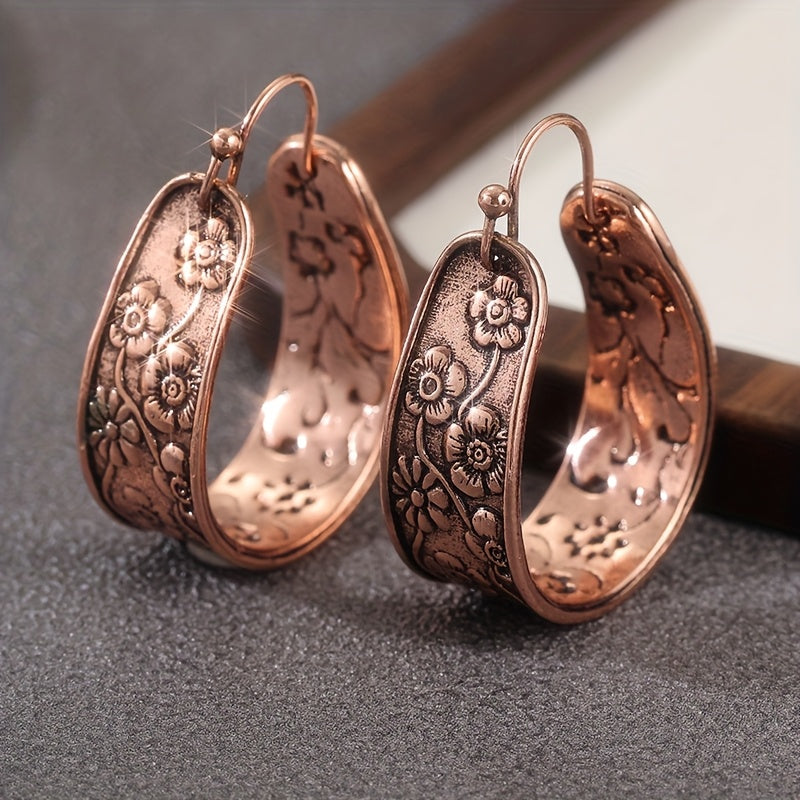 Copper Earrings “Flora”