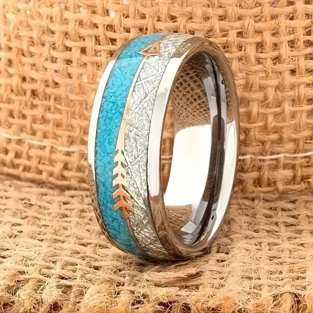 Antique Enamel Ring | White Gold