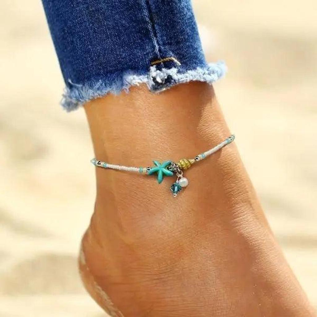 Bracelet with Stars, Shells and Natural Stones
