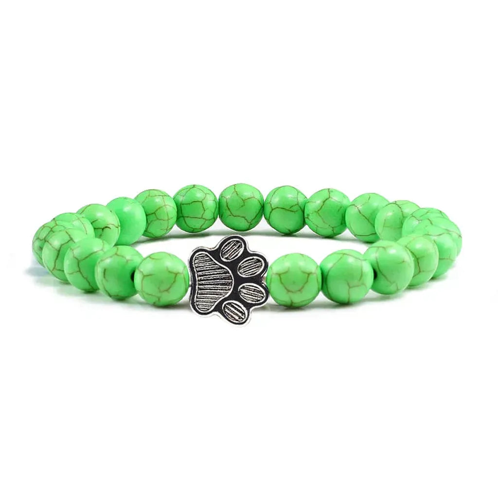 Bracelet with Paw Beads