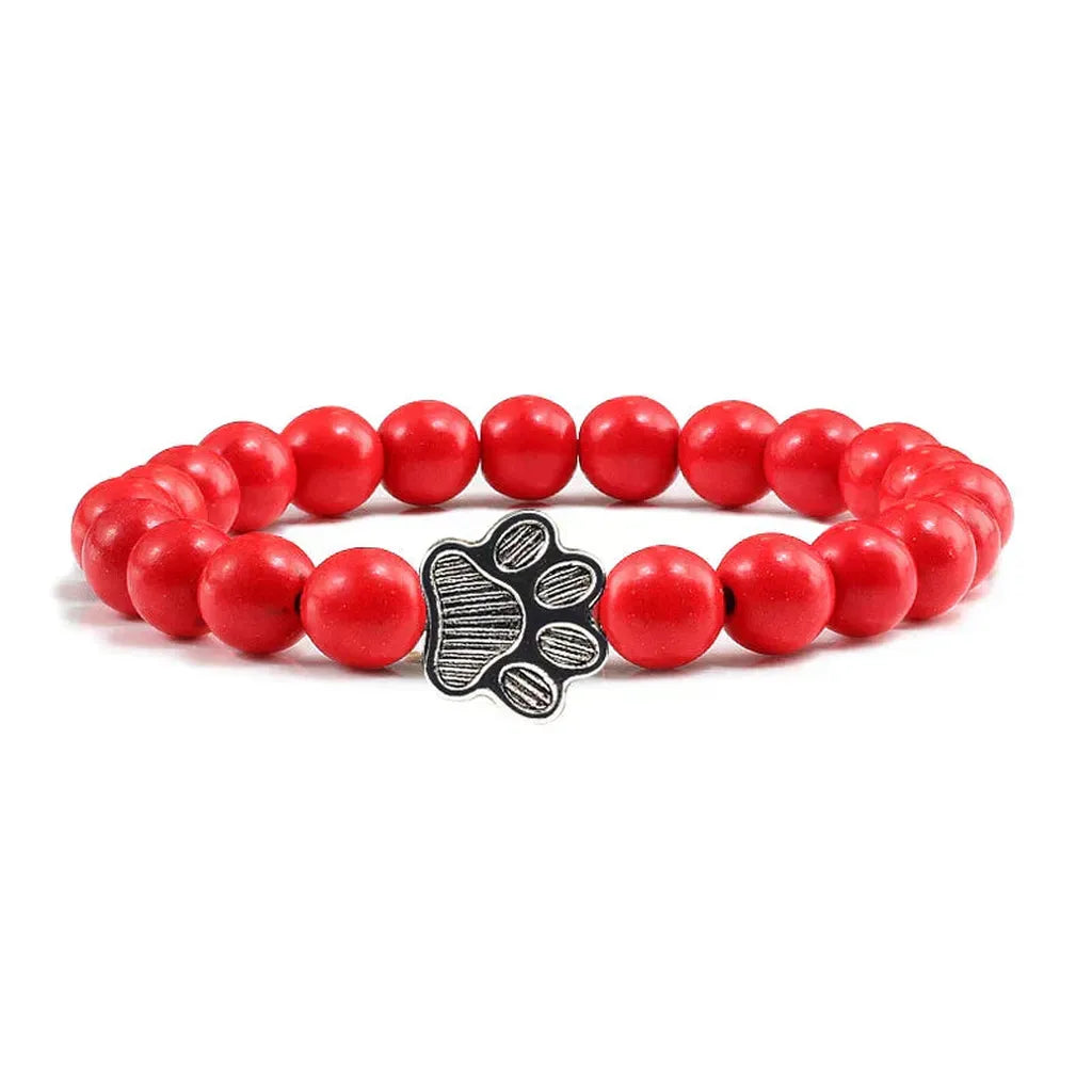 Bracelet with Paw Beads