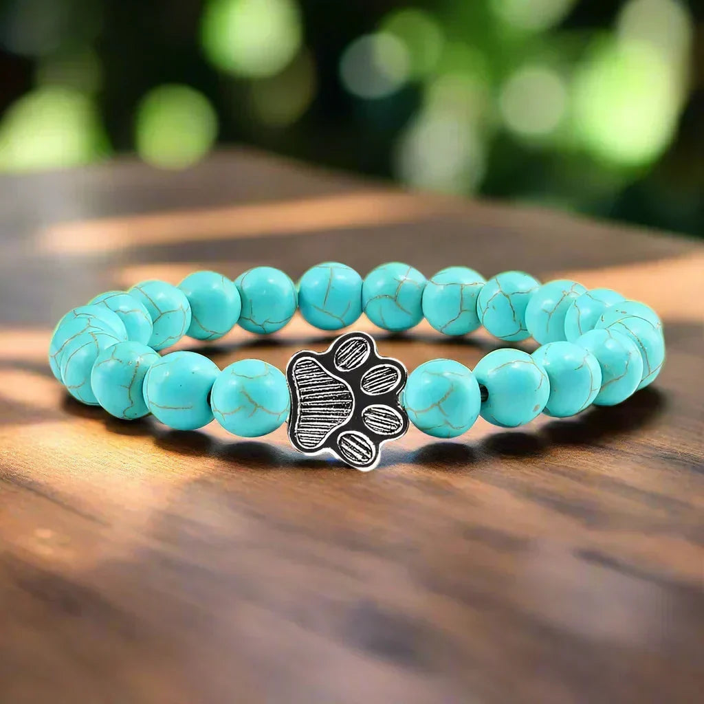 Bracelet with Paw Beads