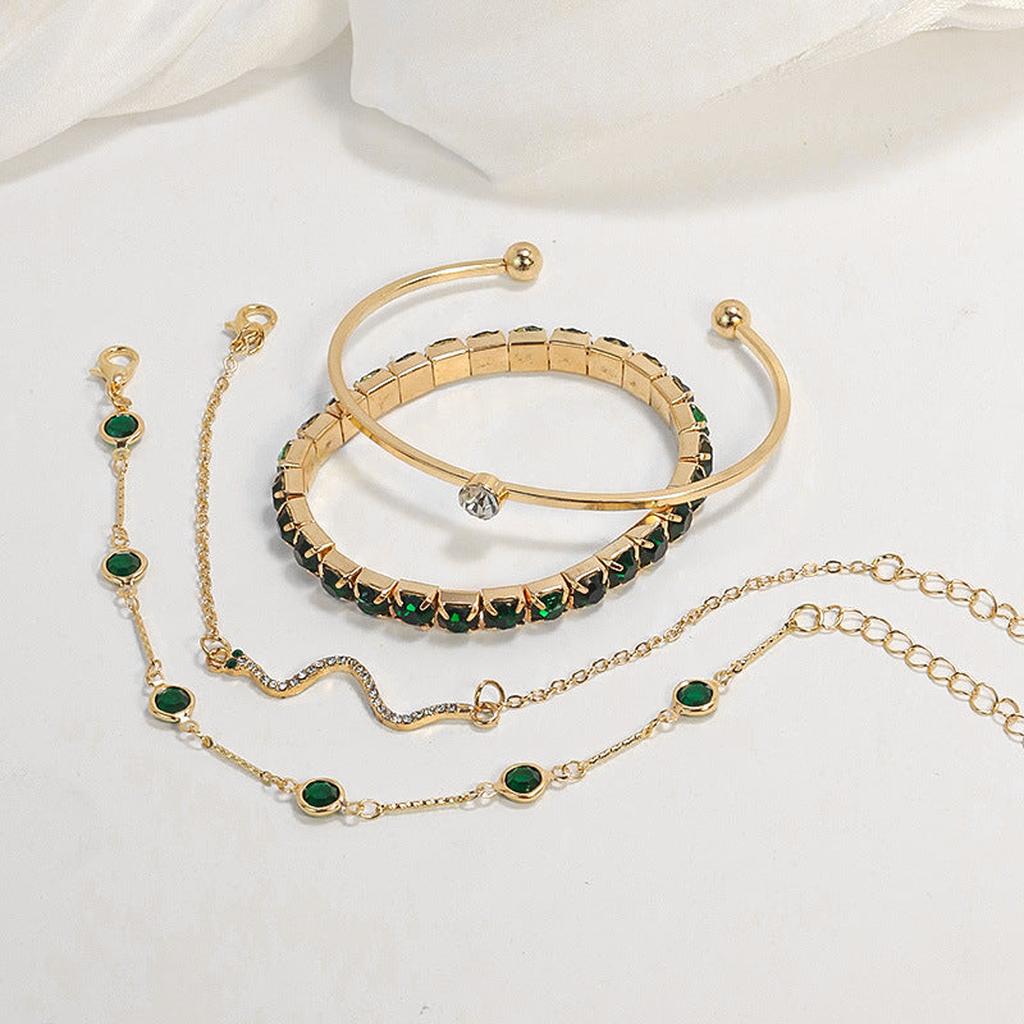 Bracelet Set “Emerald Shine”
