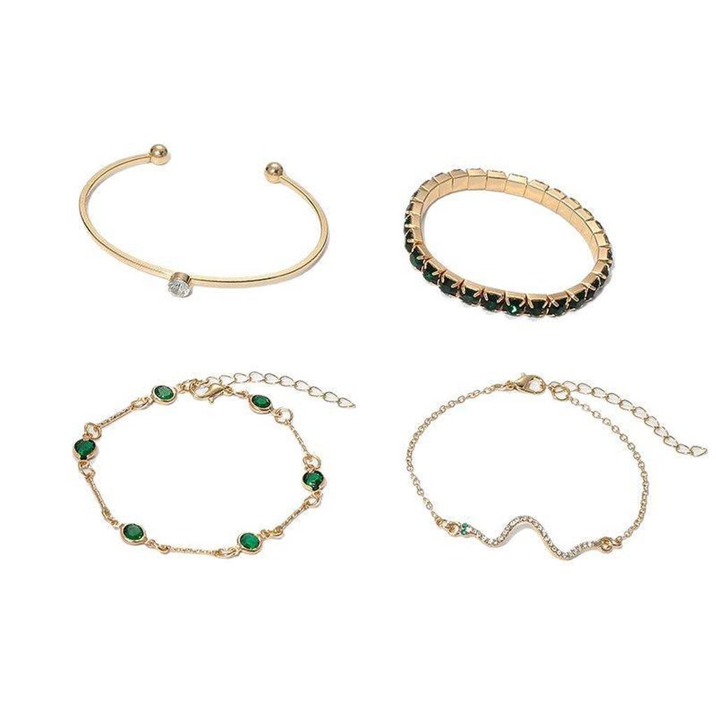 Bracelet Set “Emerald Shine”