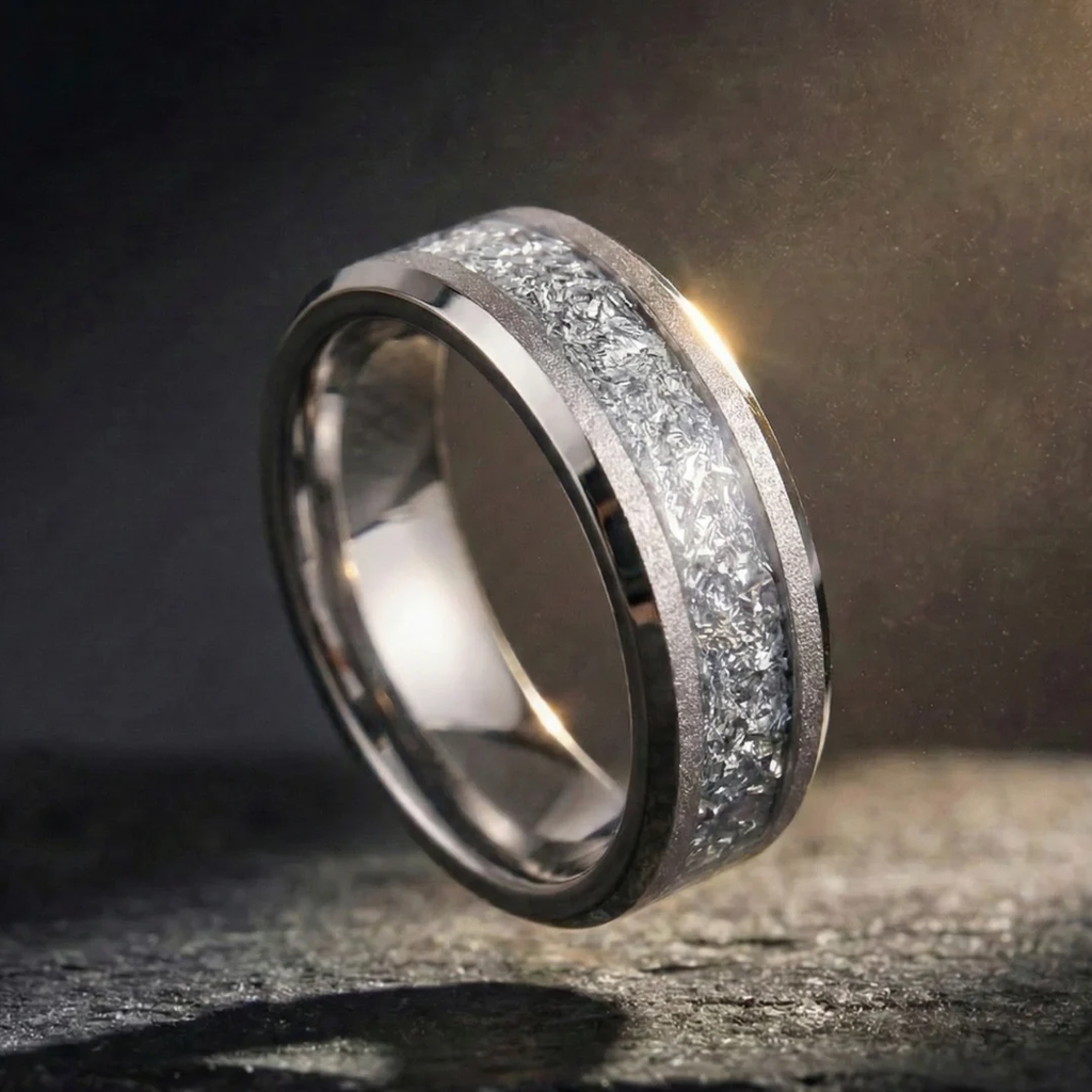 Aureum Silver – Tungsten Carbide Ring