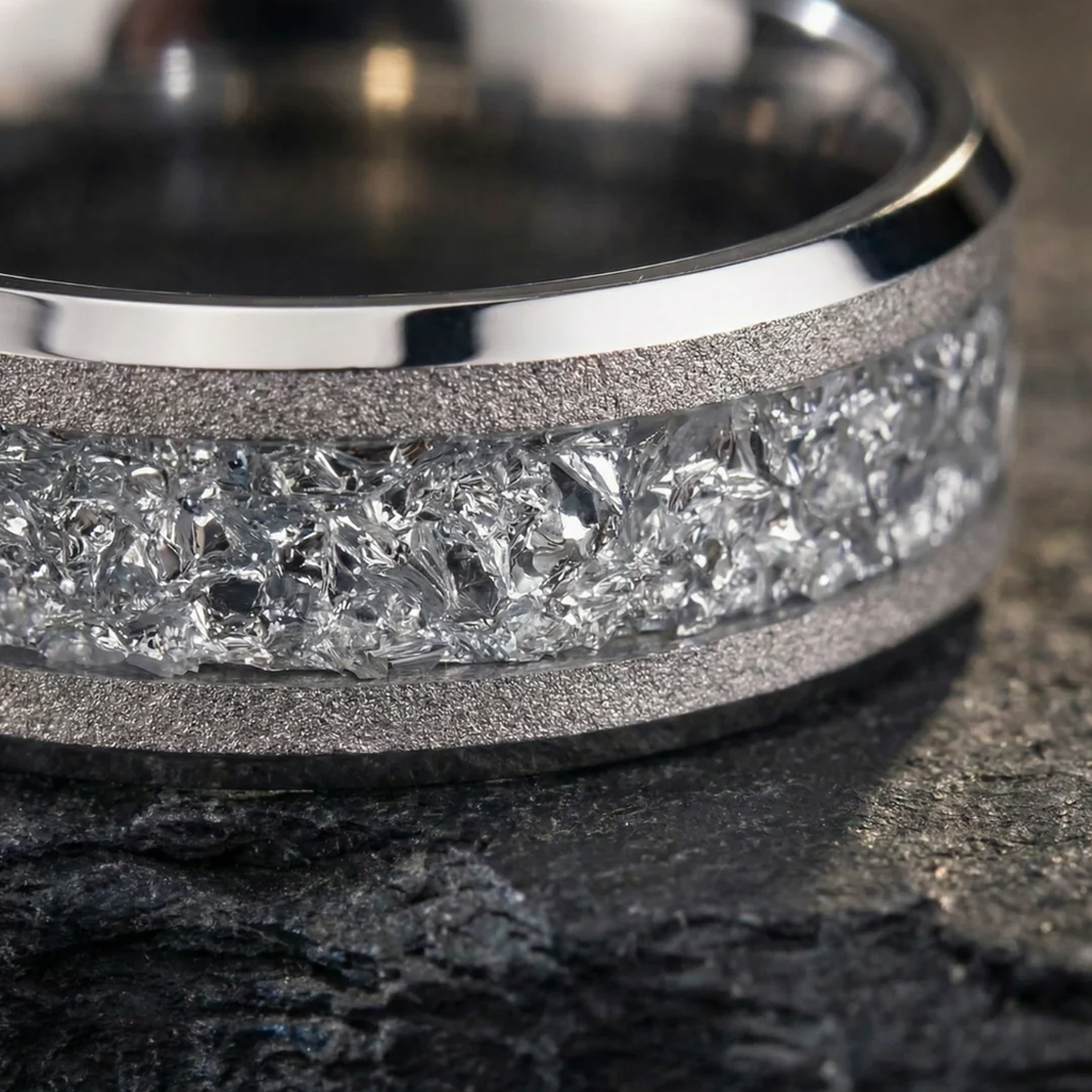 Aureum Silver – Tungsten Carbide Ring