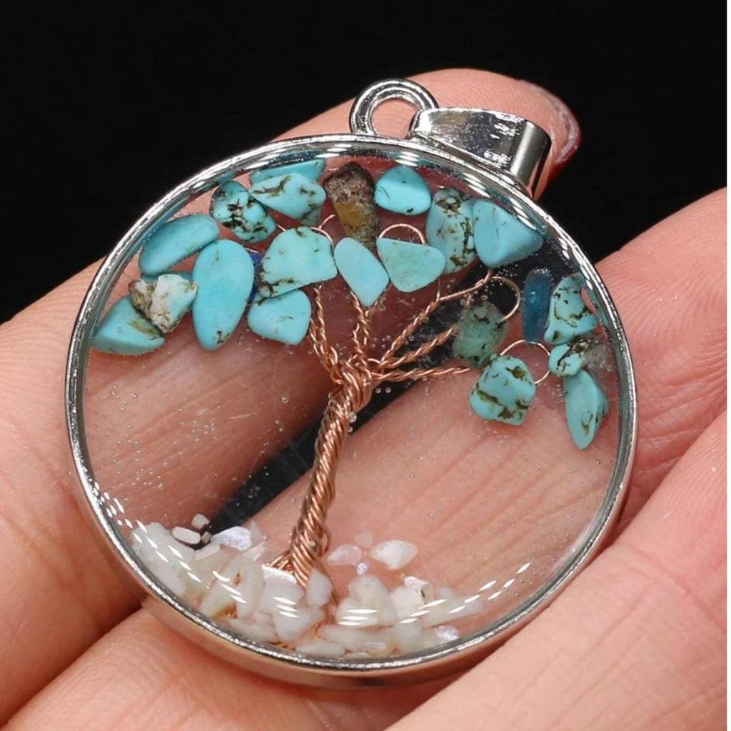 Tree of Life Necklace in White Gold