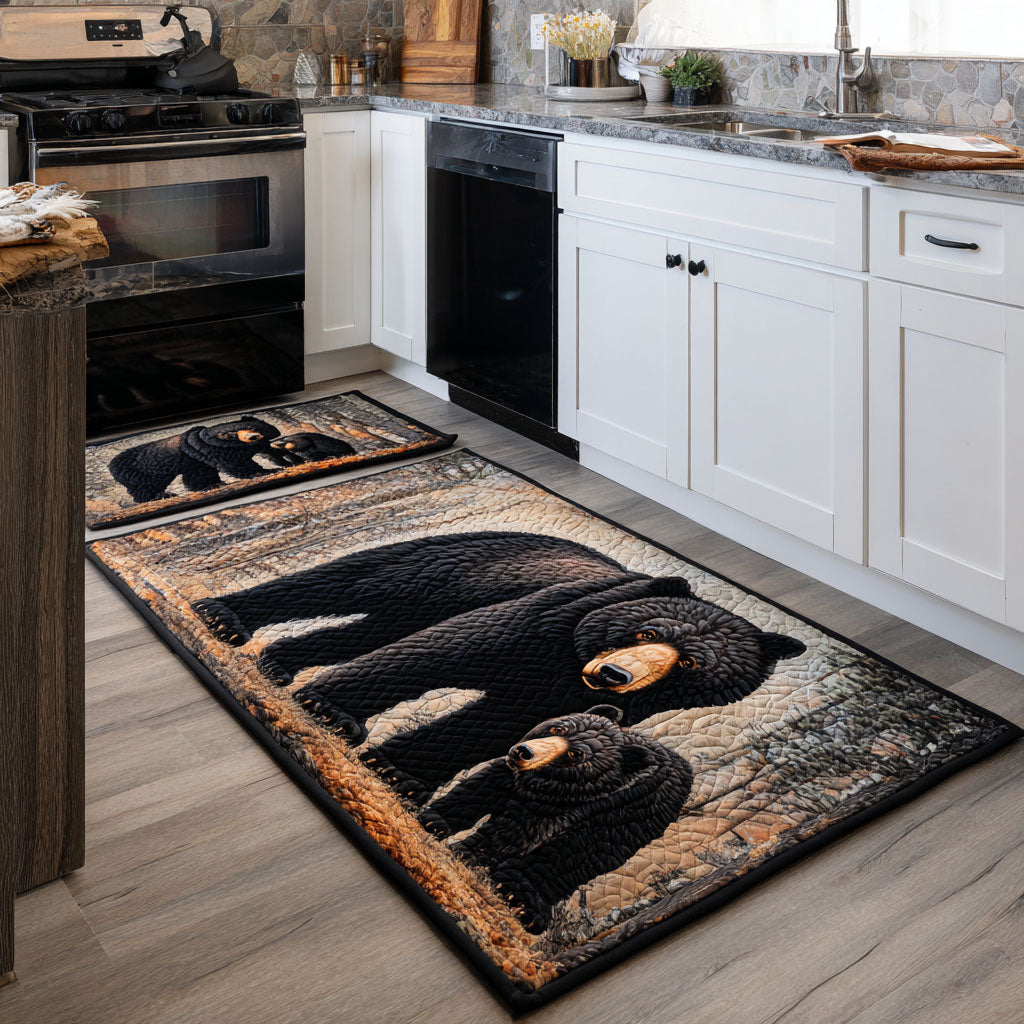 Non-Slip Kitchen Rug – Bear and Nature Landscape
