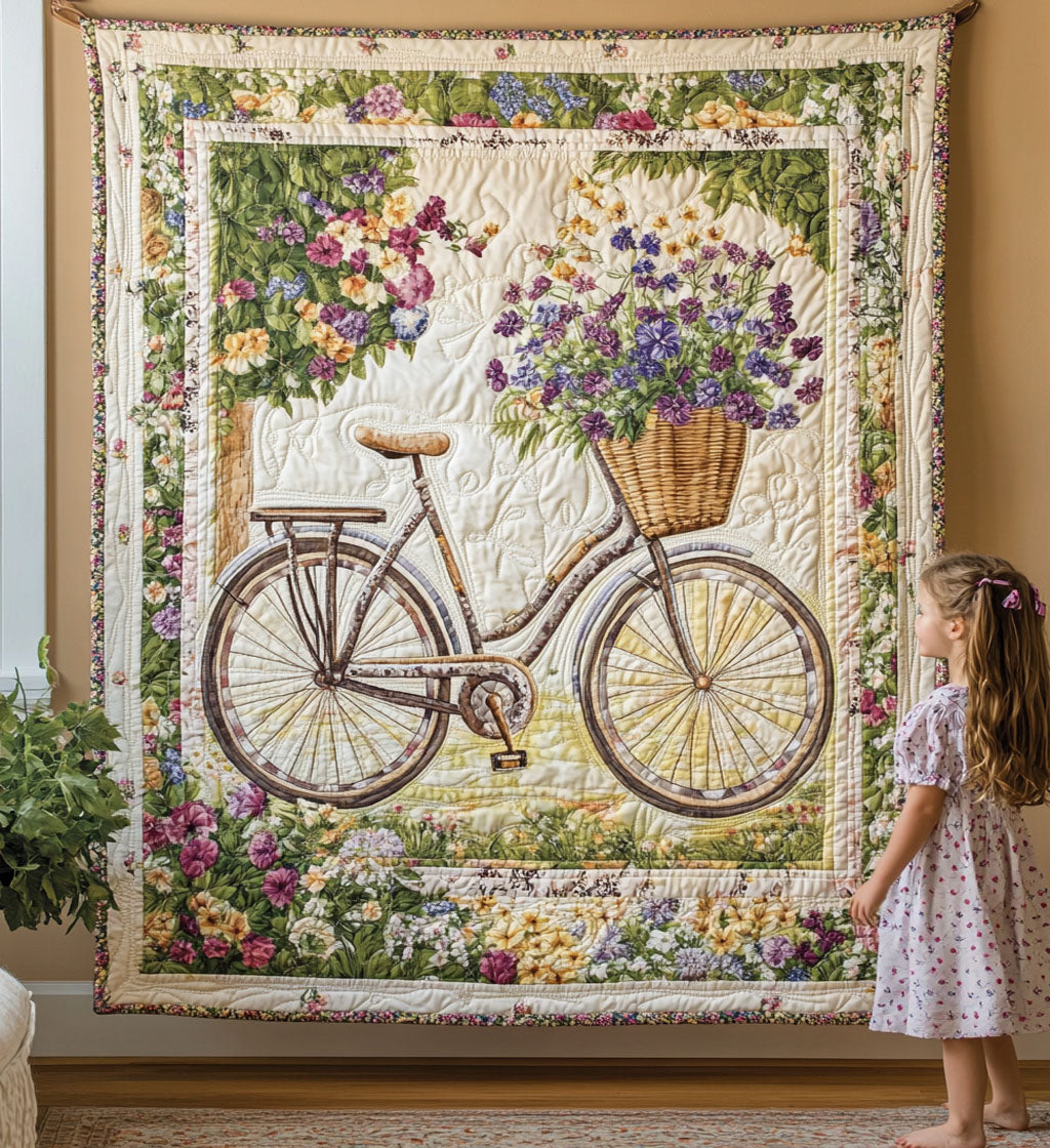 Art Wall Hanging – Bicycle Flowers