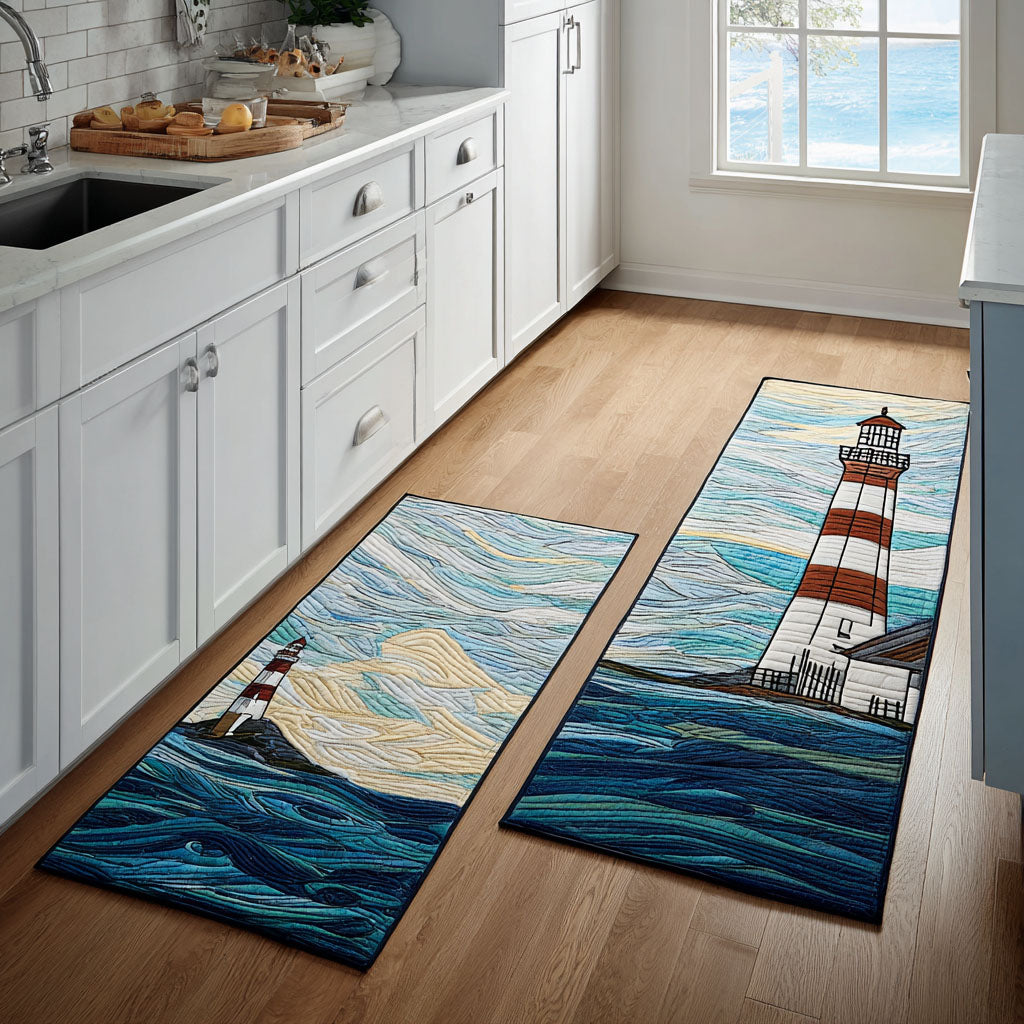 Non-Slip Kitchen Rug – Kitchen Mat Lighthouse by the Sea