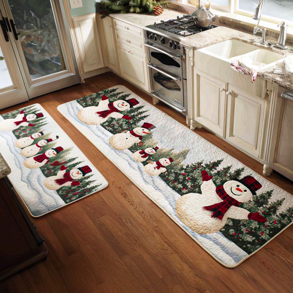 Non-Slip Kitchen Rug – Christmas Kitchen Rug December Joy