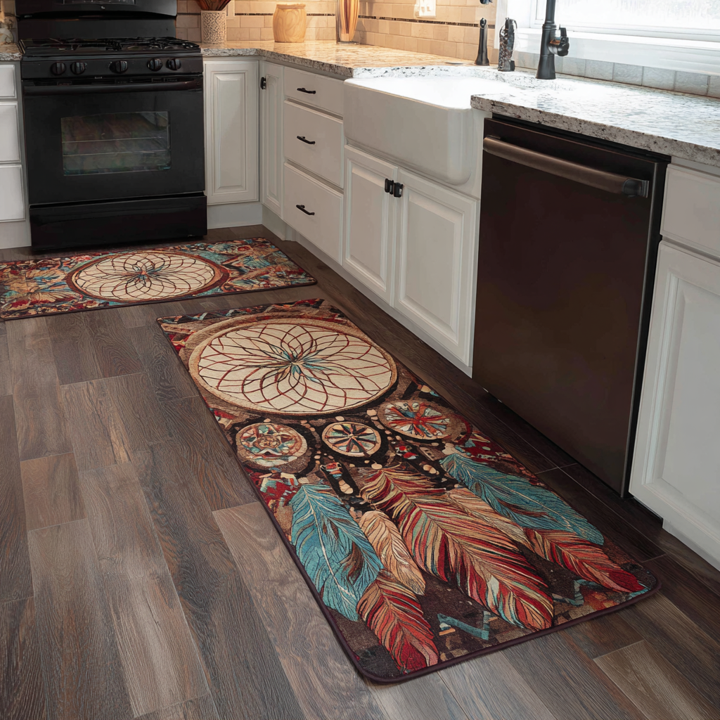 Non-Slip Kitchen Rug – Kitchen Floor in Earth Tones