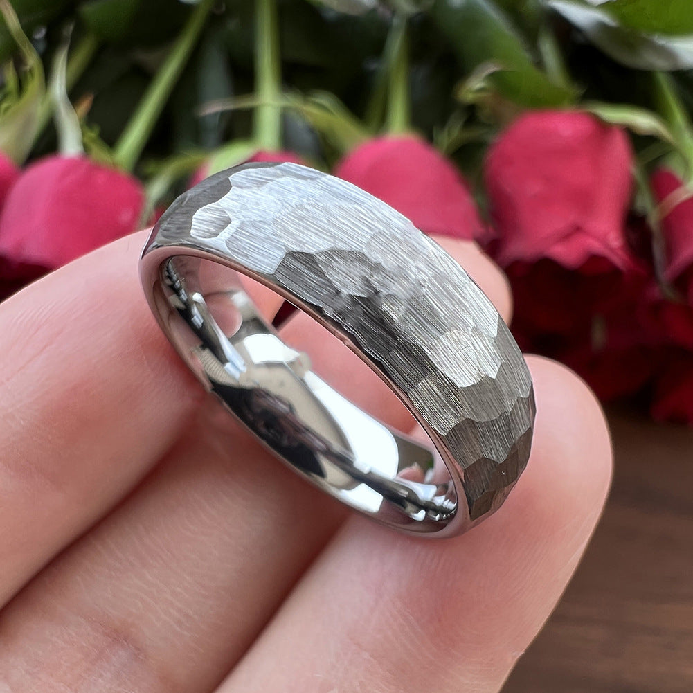 Elric Ring with Textured Core | Gold