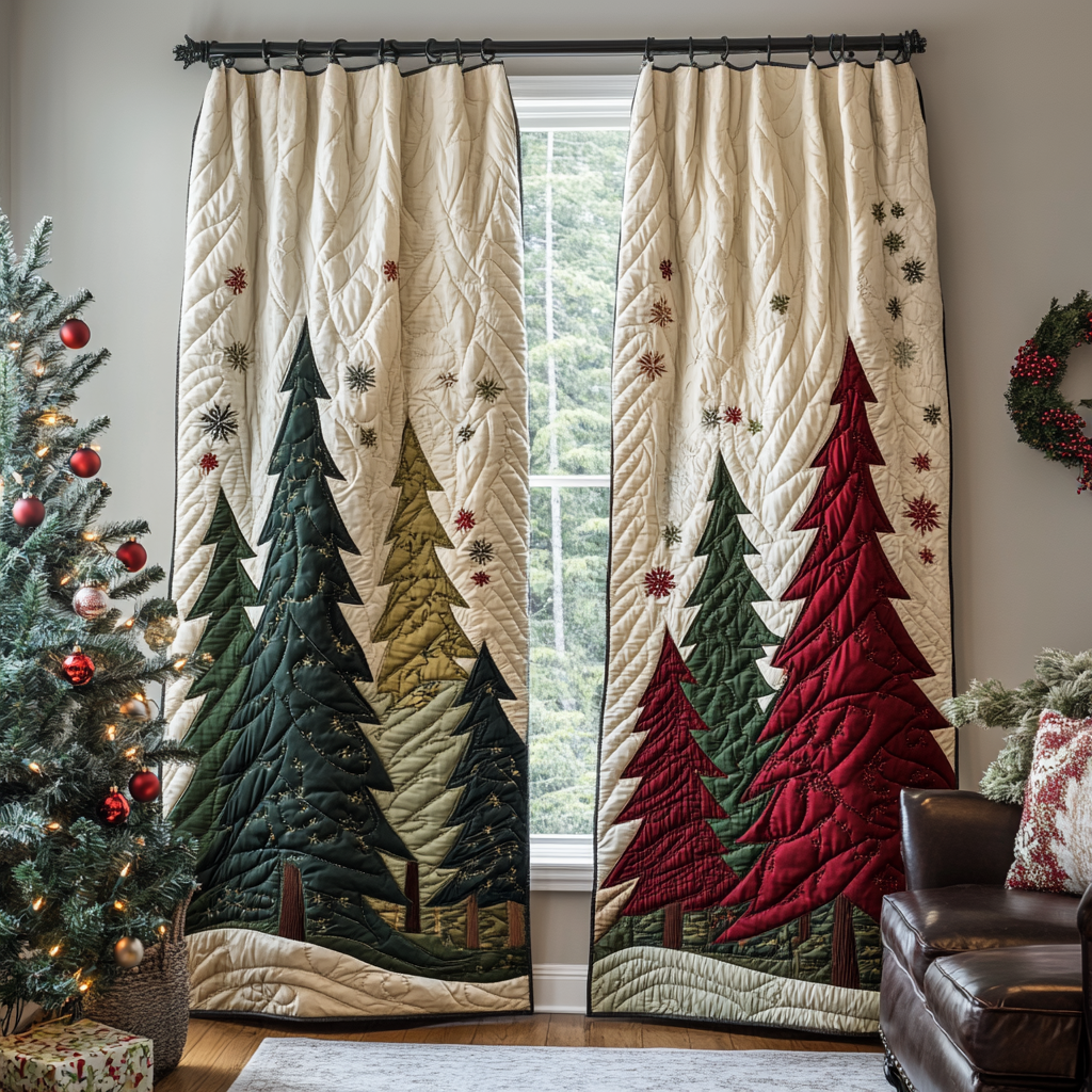 Quilted Curtains – Evergreen Lane