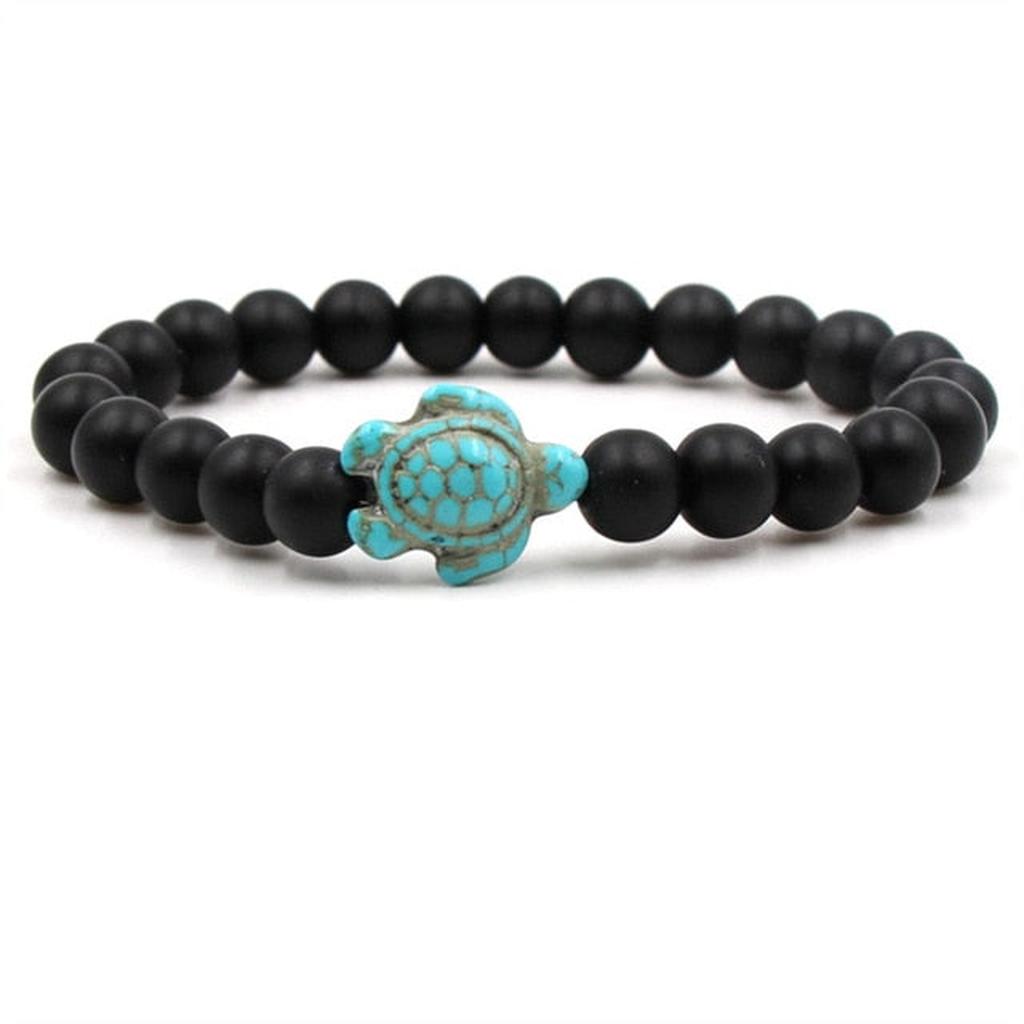 Bracelets with Natural Stones in Turtle Shape