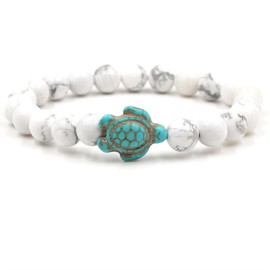Bracelets with Natural Stones in Turtle Shape