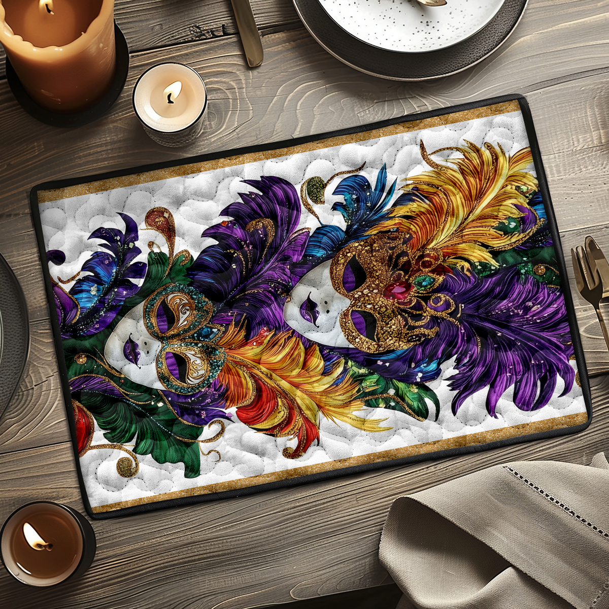 Quilted Placemats – Festival Fleur