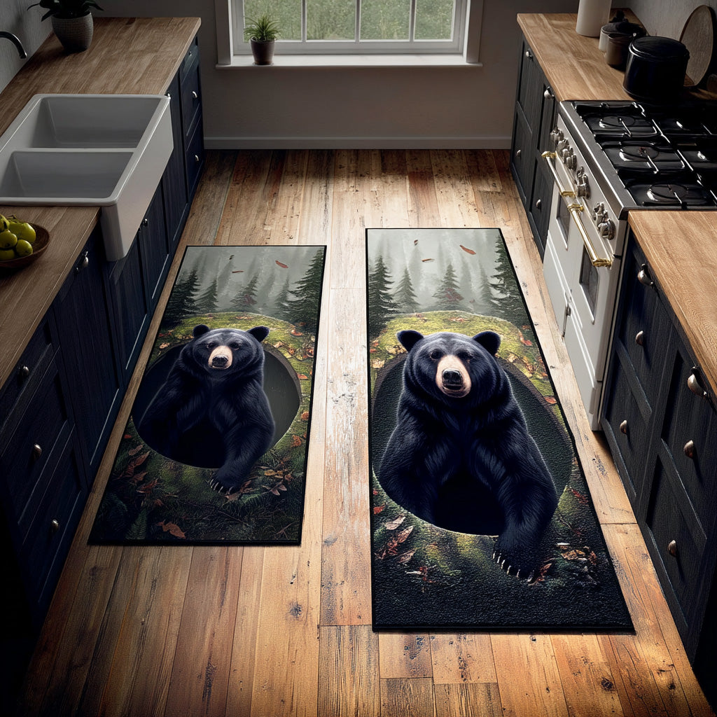 Non-Slip Kitchen Rug – Forest Shadow