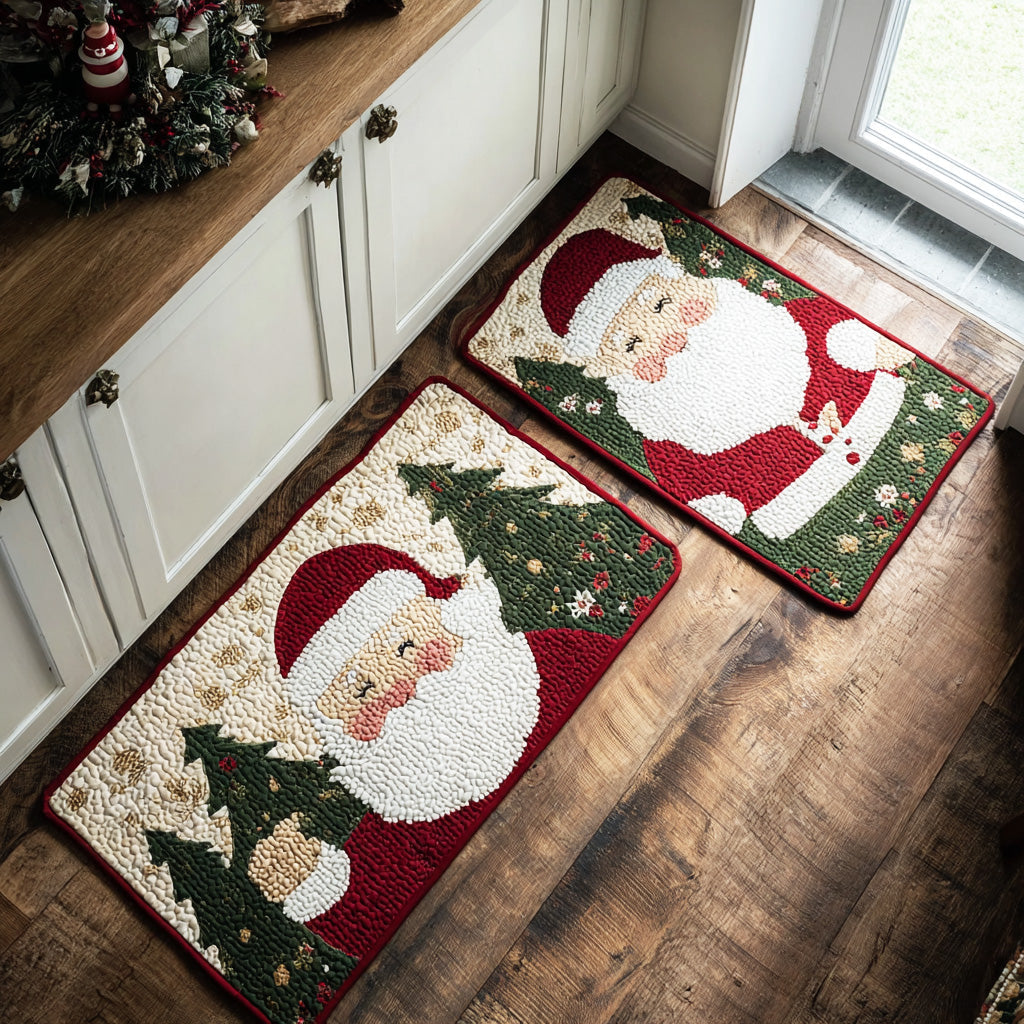 Non-Slip Kitchen Rug – Christmas Kitchen Rug Wintry Light