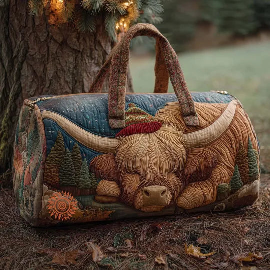 Quilted Travel Bag – Cow at the Farm