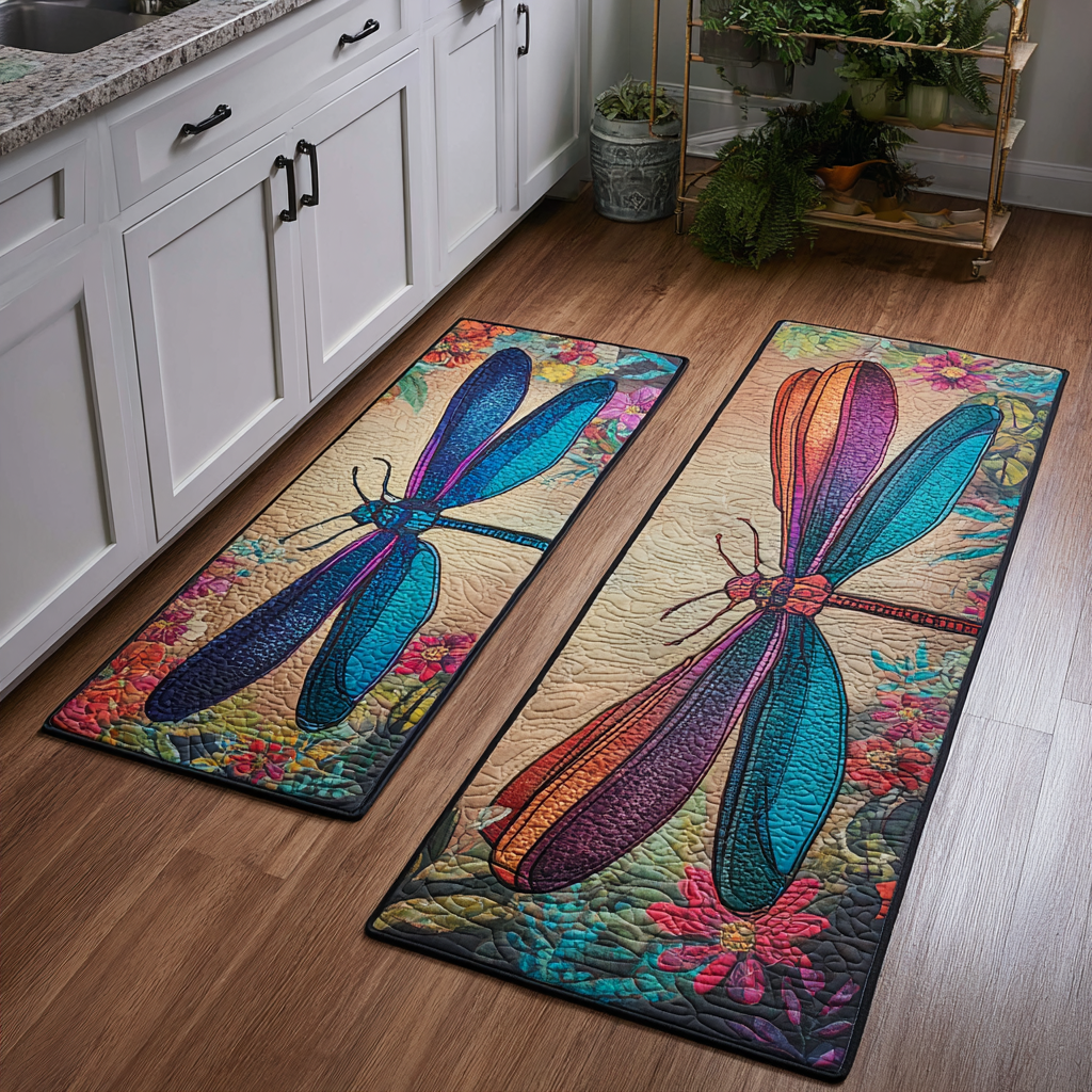 Non-Slip Kitchen Rug – Dragonfly
