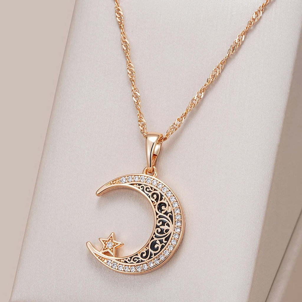Shiny Moon Necklace