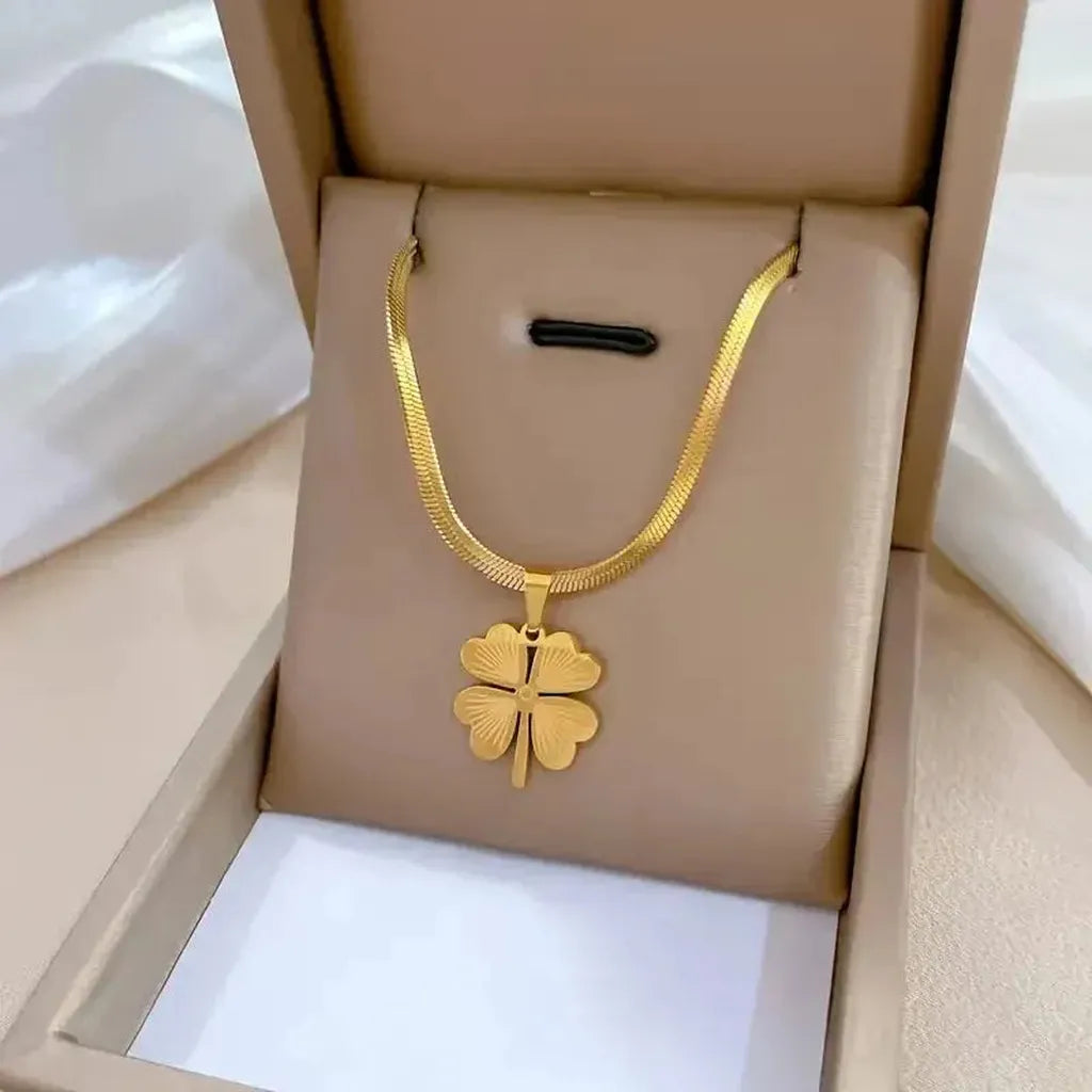 Gold Clover Necklace