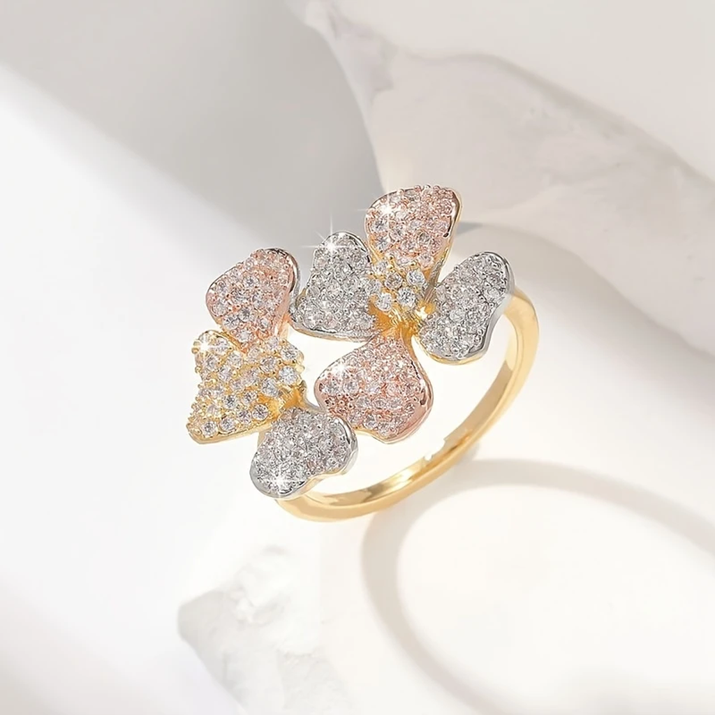 Gold Ring “Heller” with Natural Elements